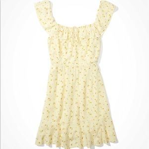 AE Printed Ruffled Mini Dress NWT size L